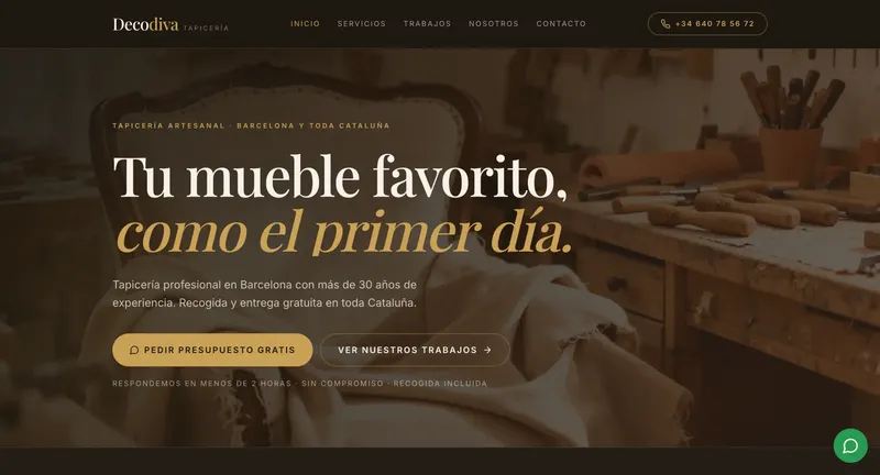 Web Premium de Decodiva Tapicería